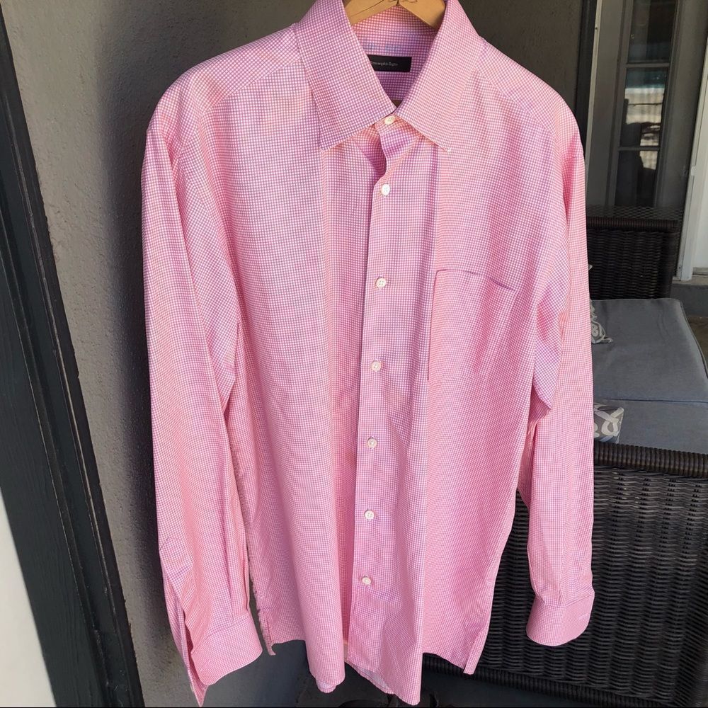 Ermenegildo Zegna men’s checked shirt. Size L